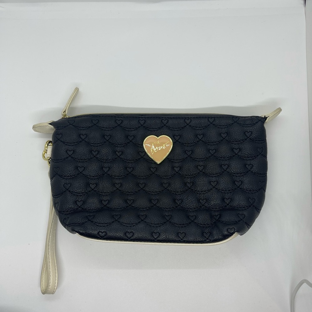 Betsy Johnson Small Black Quilted Bag